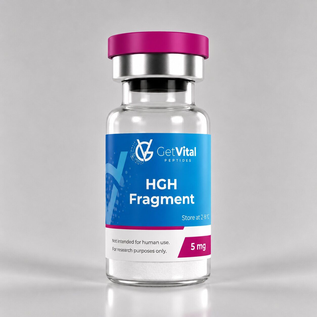 HGH Fragment 176-191 peptide vial van Get Vital Peptides