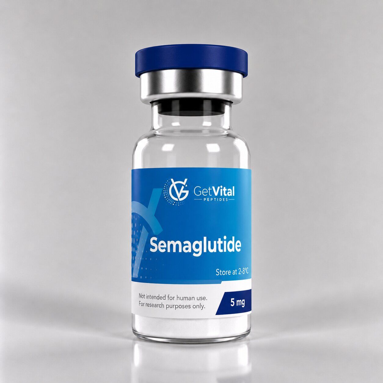 Semaglutide GLP-1 peptide flacon van Get Vital Peptides