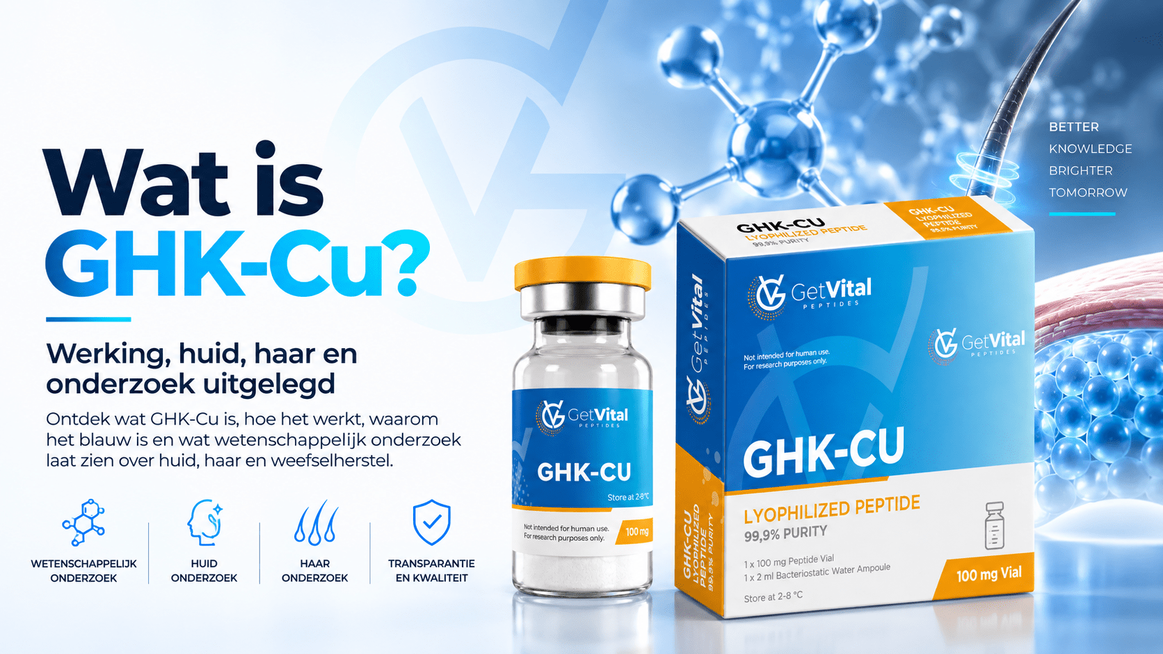 Wat is GHK-Cu? Werking, Huid & Haar Uitgelegd